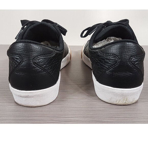 Nike Match Classic Premium Sneakers, Black Textured Leather, Womens Size 9.5 - Picture 4 of 10